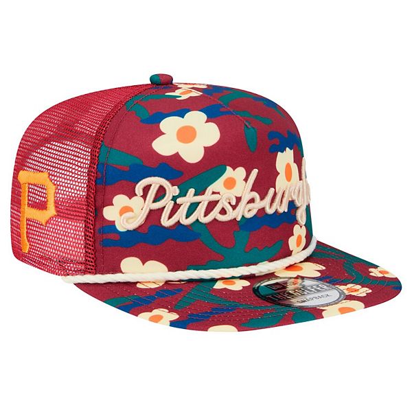 Кепка New Era Maroon Pittsburgh Pirates Summer Cab Golfer New Era