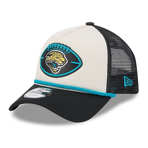 Кепка New Era Jacksonville Jaguars 2024 Sideline Historic 9FORTY A-Frame Trucker Регулируемая New Era