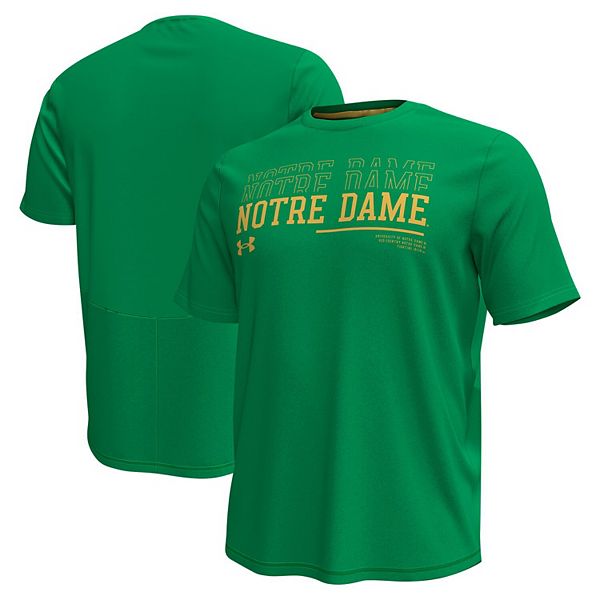 Мужская Футболка Under Armour Green Notre Dame Fighting Irish Sideline Knockout Under Armour