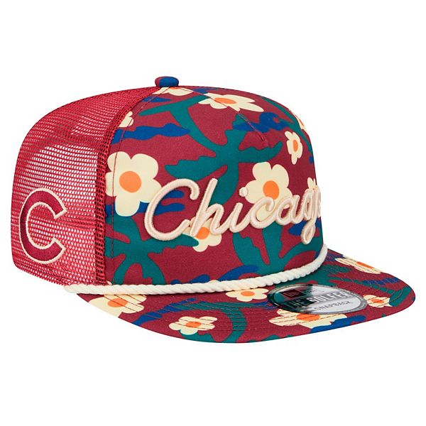 Кепка New Era Maroon Chicago Cubs Summer Cab Golfer New Era