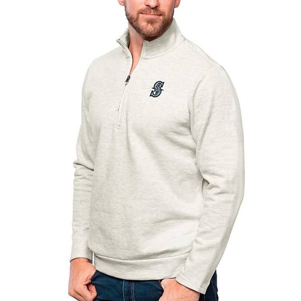 Мужская Футболка Antigua Gambit Quarter-Zip Seattle Mariners Antigua