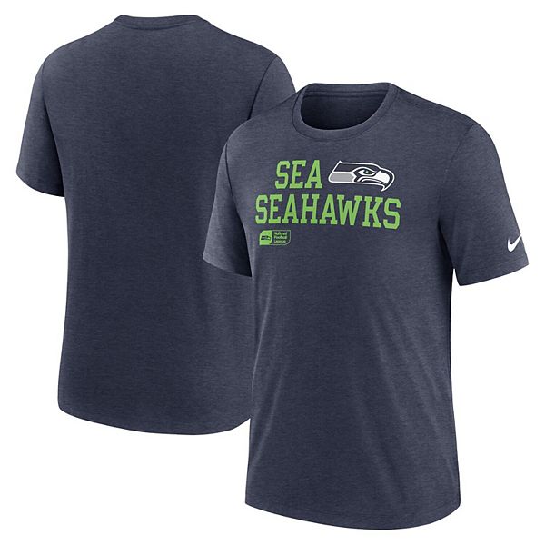 Мужская Футболка Nike Seattle Seahawks Overlap Lockup Tri-Blend NCAA