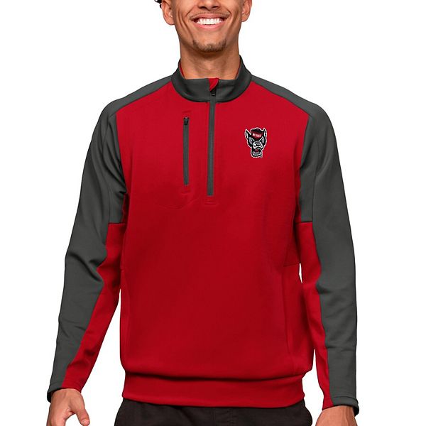 Мужская Футболка Antigua Quarter-Zip NC State Wolfpack Antigua