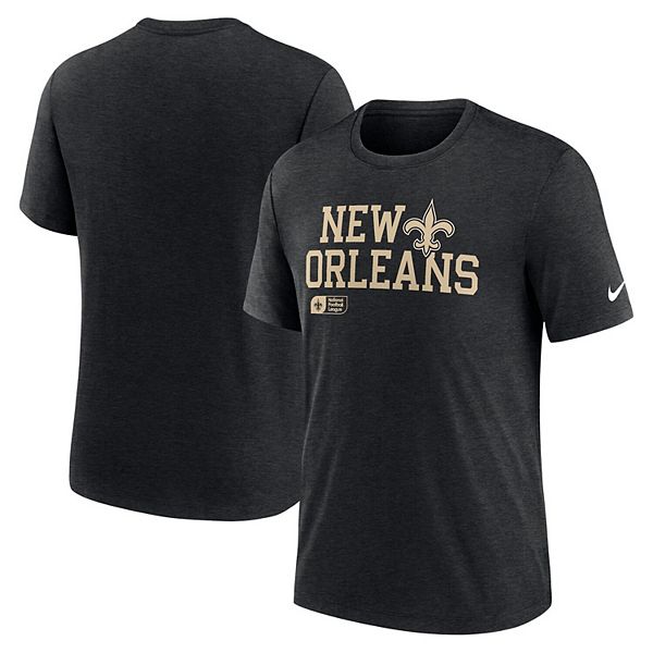 Мужская Футболка Nike New Orleans Saints Overlap Lockup Tri-Blend NCAA