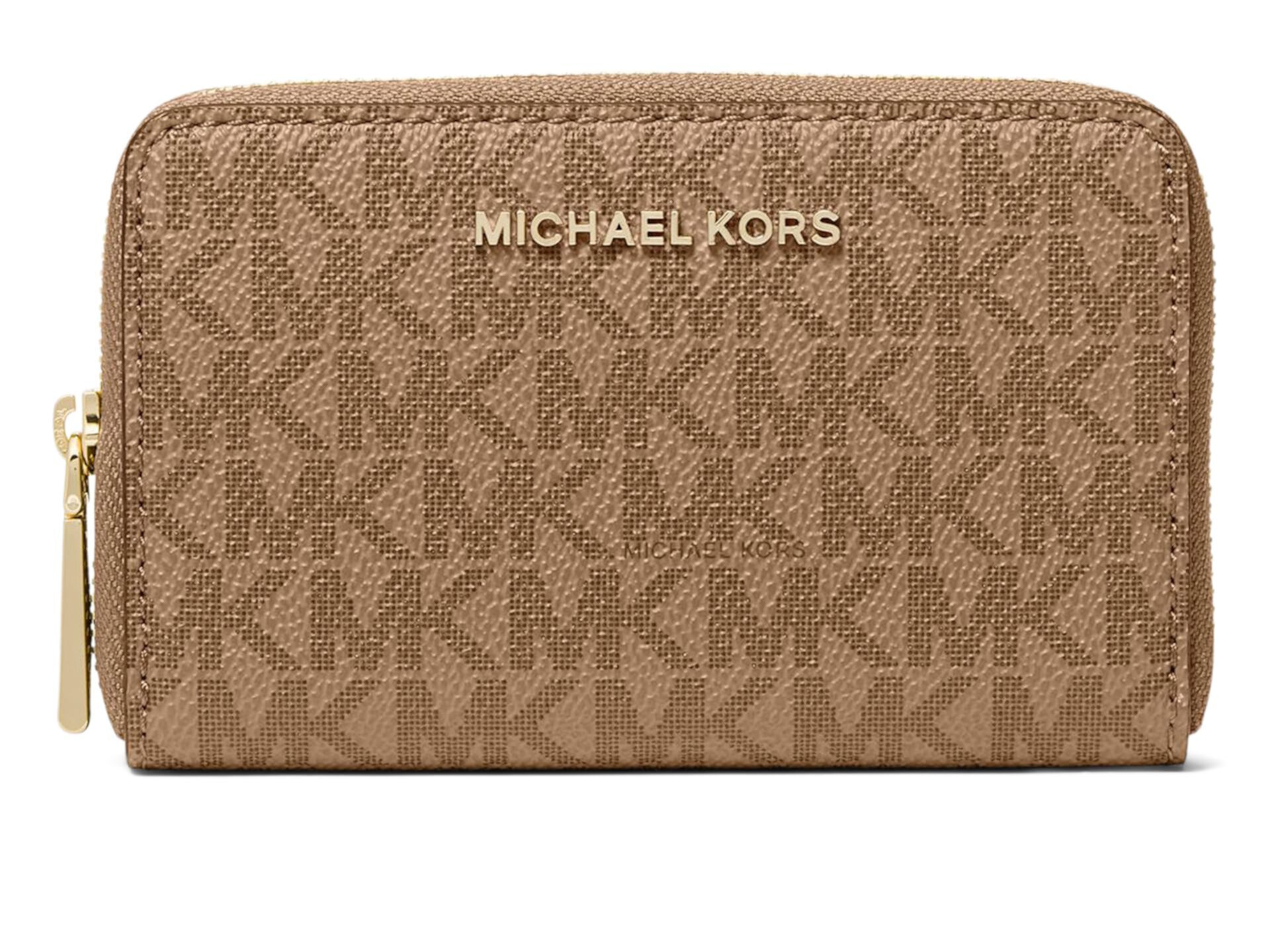 Маленький кошелек на молнии с 5 отделениями для карт и логотипом дизайна MICHAEL Michael Kors