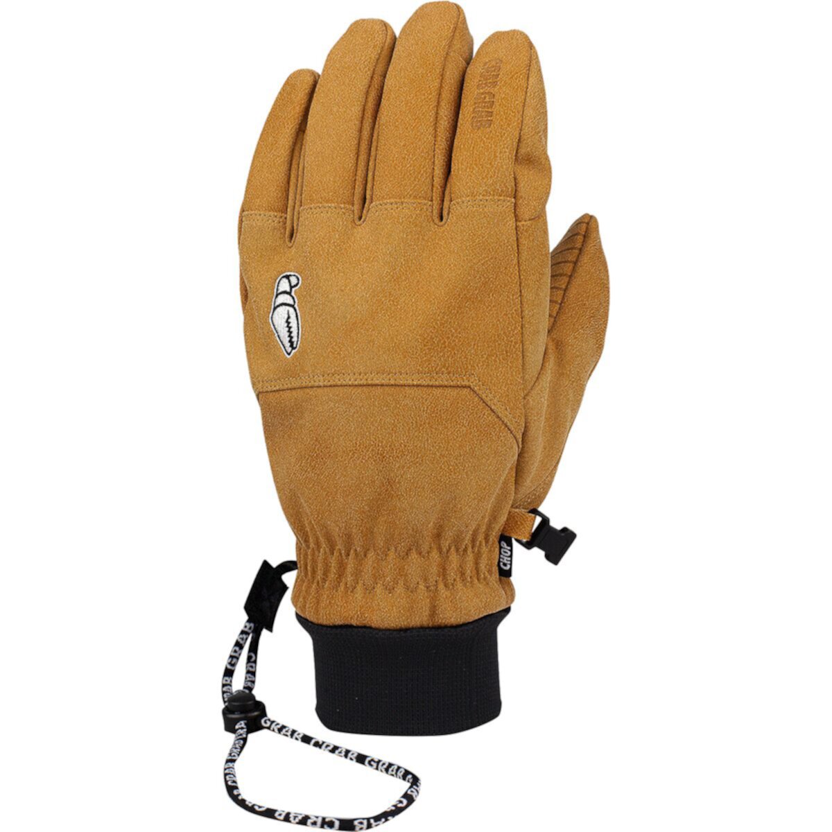 Утепленные веганские перчатки Chop Glove с мембраной 15K из замши AX Grain Tech Crab Grab