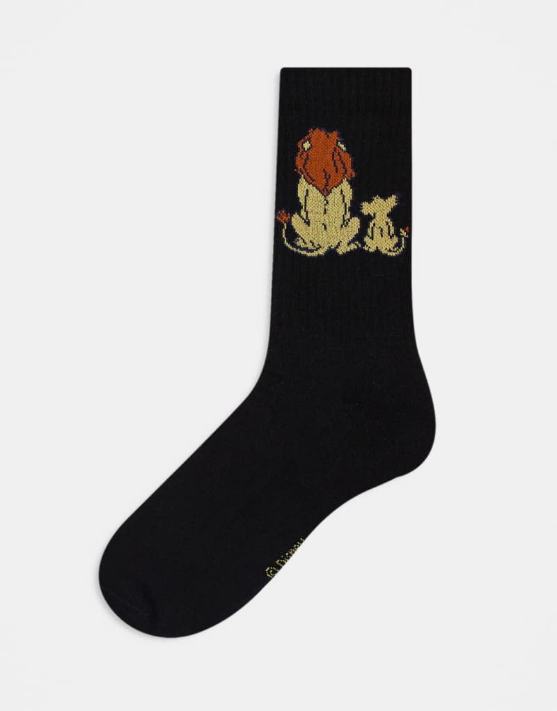 ASOS DESIGN Disney Lion King sock in black  ASOS DESIGN