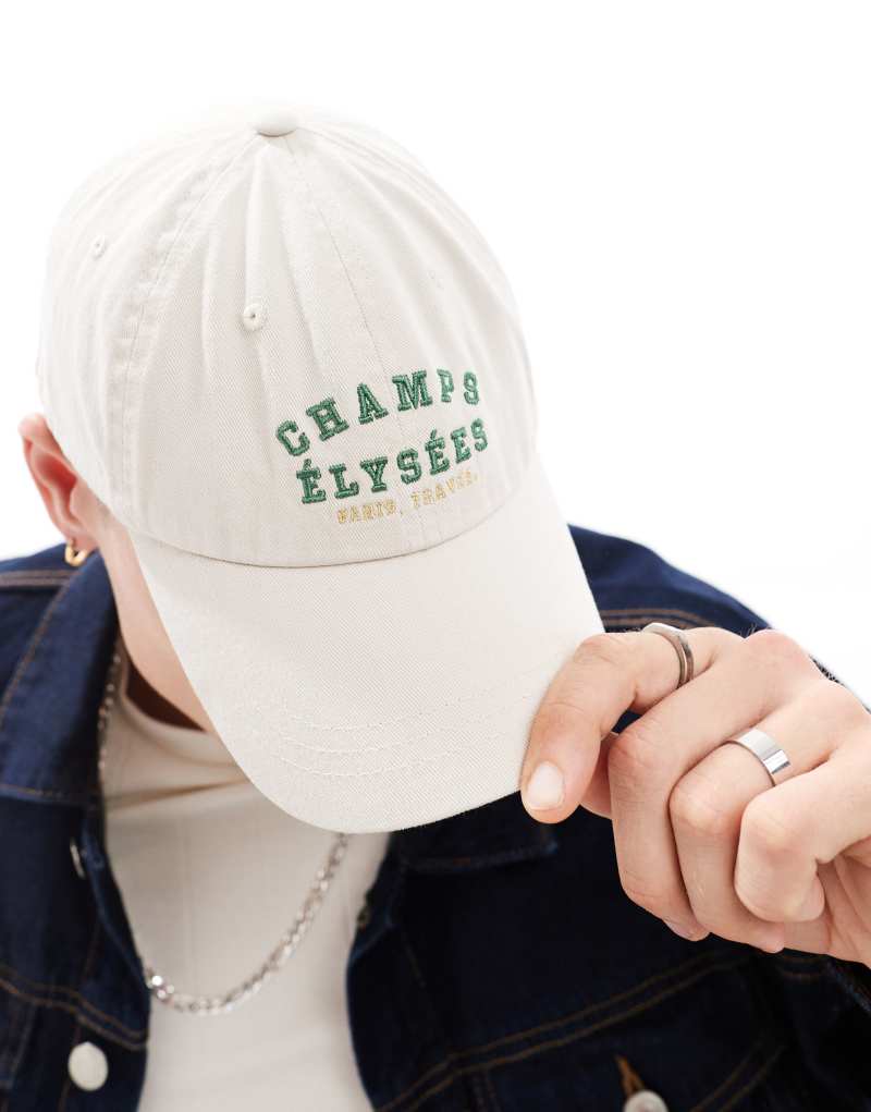 Cotton On dad cap with Champs Elysees embroidery COTTON ON