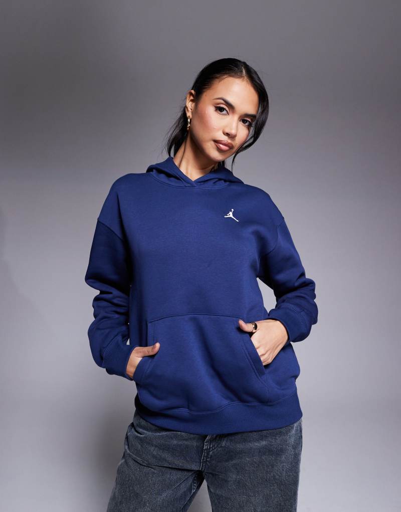 Nike Air Jordan Brooklyn Fleece hoodie in navy Nike