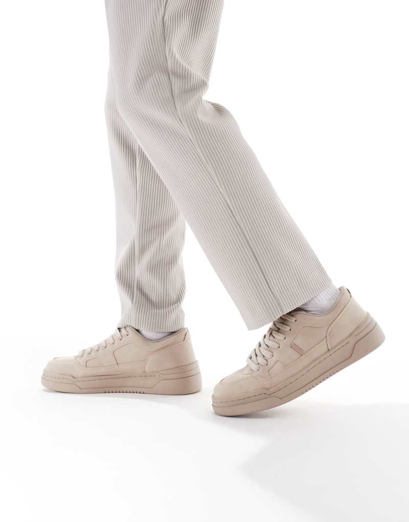 Pull&Bear chunky sneaker in beige Pull&Bear