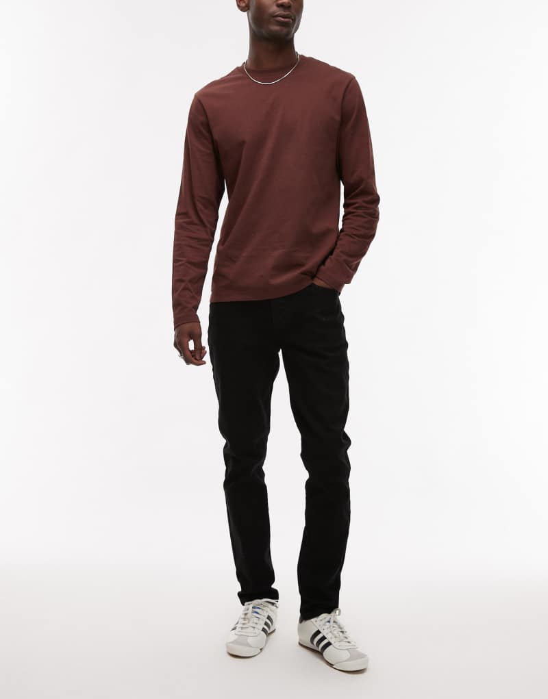 Topman stretch skinny jeans in black TOPMAN