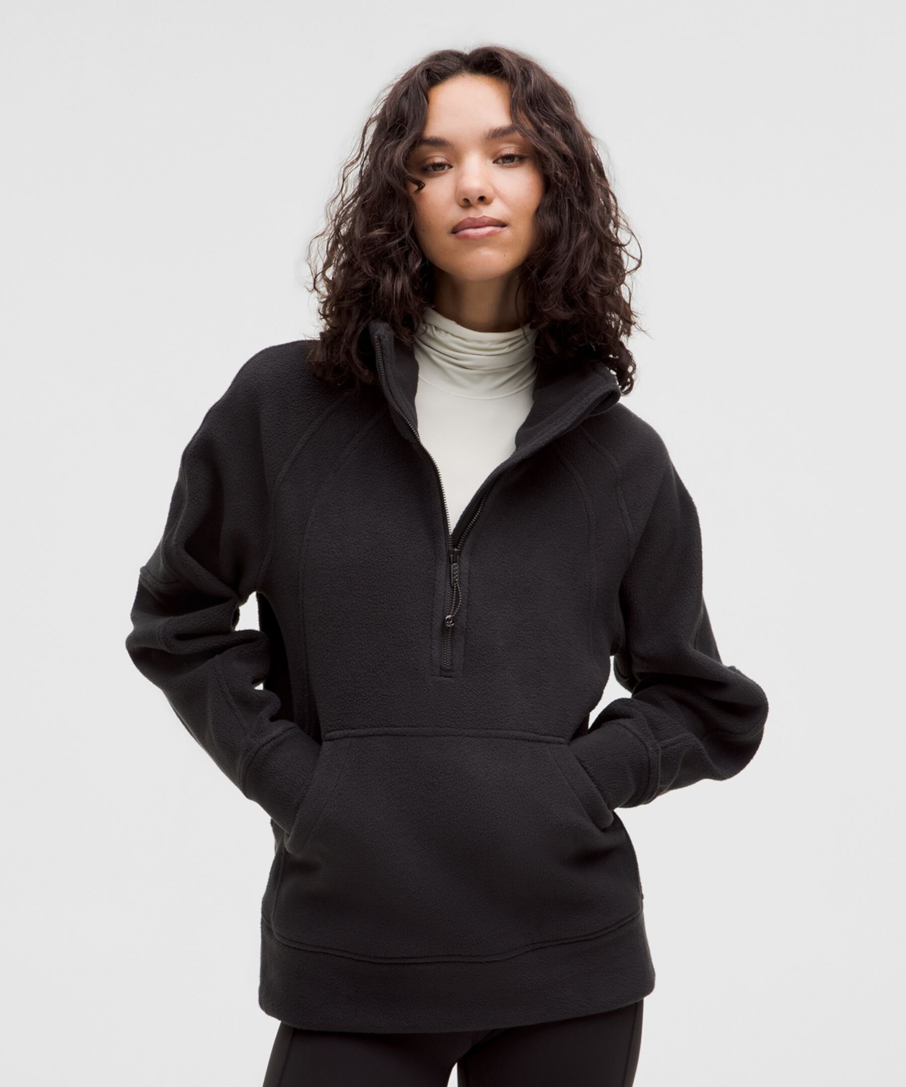 Scuba Tumbled Fleece Funnel-Neck Half Zip Lululemon