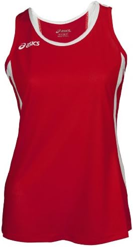 ASICS Intensity Women's Singlet (Small, Red-White) Asics