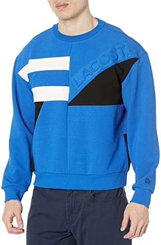 Lacoste Men's Loose Fit Patchwork Effect Sweatshirt Lacoste