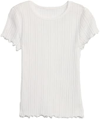 GAP Girls' Ribbed Hem Shirt Gap