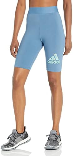 adidas Women's Badge of Sport 2-Tone 3-Stripes Graphic Bike Shorts Adidas