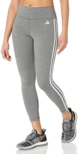 Леггинсы adidas Training Essentials 7/8 с высокой талией и тремя полосками Adidas