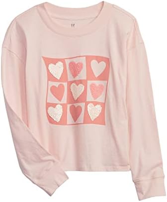 GAP Girls' Long Sleeve Graphic Tee T-Shirt Gap