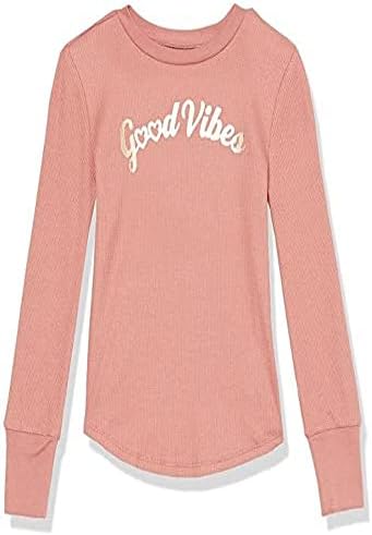 GAP Girls' Long Sleeve Waffle Crew Top Shirt Gap