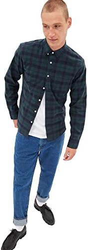 GAP Men's Long Sleeve Untucked Stretch Poplin Button Down Shirt Gap