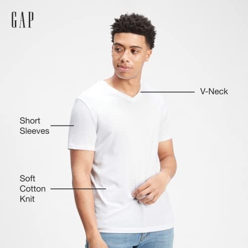 GAP Men's 3-Pack Short Sleeve V-Neck Tee T-Shirt Gap