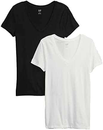 GAP Women's 2-Pack Favorite V-Neck Tee T-Shirt Gap