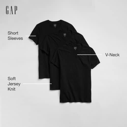 GAP Mens 3-Pack V-Neck Tee T-Shirt Gap