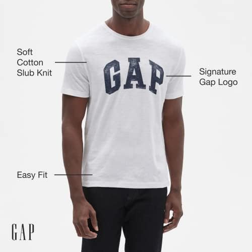 GAP Men's Short Sleeve Slub Logo Tee T-Shirt Gap