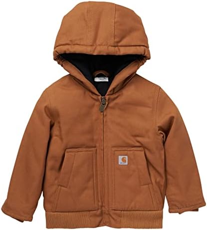 Carhartt Boys' Canvas Insulated Hooded Active Jac Carhartt