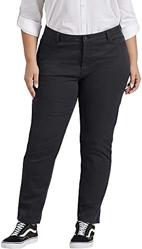 Dickies Women's Size Perfect Shape Skinny Twill 4 Pocket Pant-Plus Dickies