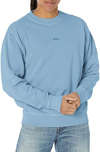 BOSS Men's Center Logo Crewneck Sweatshirt BOSS