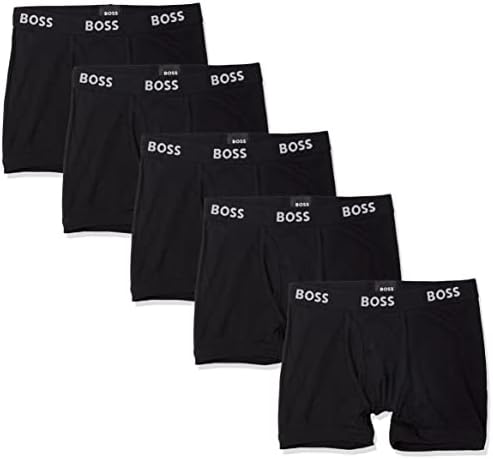 BOSS Men's 5-Pack Authentic Cotton Boxer Briefs BOSS