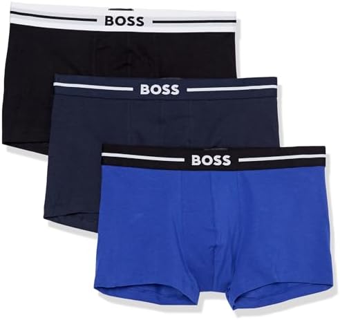 BOSS Men's Three Pack Bold Trunk with Seasonal Color BOSS