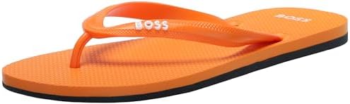 BOSS Men's Bold Logo Vinyl Flip Flops BOSS