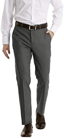 Calvin Klein Men's Slim Fit Dress Pant, medium grey, 33 X 32 Calvin Klein