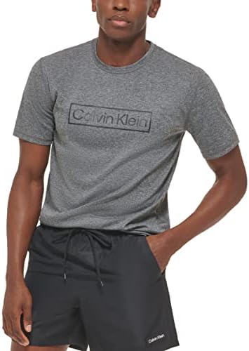 Calvin Klein Men's Standard Light Weight Quick Dry Short Sleeve 40+ UPF Protection Active Top Calvin Klein