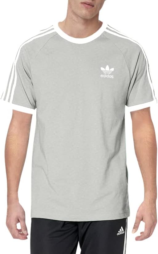 Мужская футболка adidas Originals из мягкого хлопка slim-fit с вышитым логотипом Adidas Originals