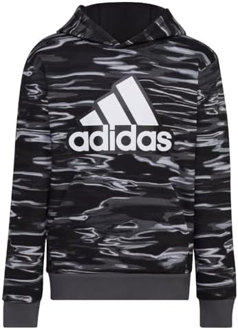 adidas Boys' Long Sleeve Camo Print Hoodie Adidas