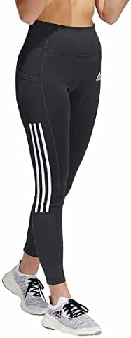 adidas Womens Lightweight High Rise 3-Stripe Mesh 7/8 Leggings Adidas