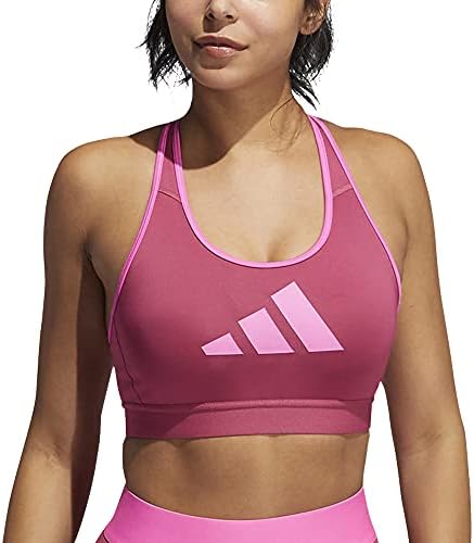 Спортивный бюстгальтер с средней поддержкой и технологией AEROREADY adidas Women's Don't Rest 3 Bars Adidas