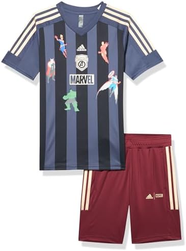 adidas boys Marvel Avengers T-shirt Set Adidas