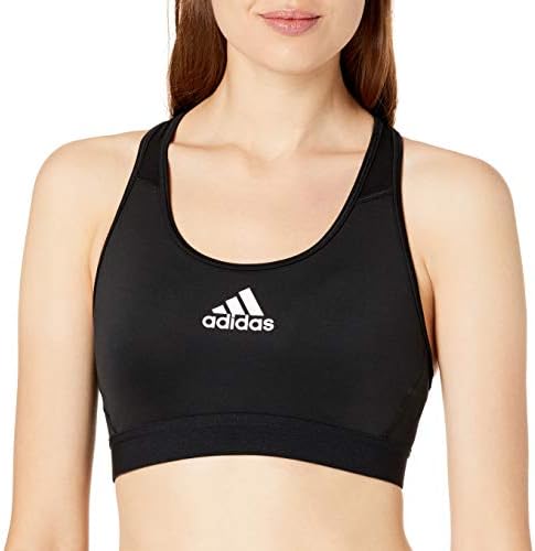 adidas Women's Medium Suppor Racer Back Don't Rest Alphaskin Padded Bra W/ Removable Pads Adidas