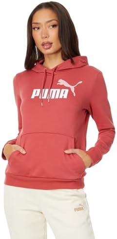 PUMA Women's Essentials Logo Fleece Hoodie (Available in Plus Sizes), Astro Red, Large PUMA