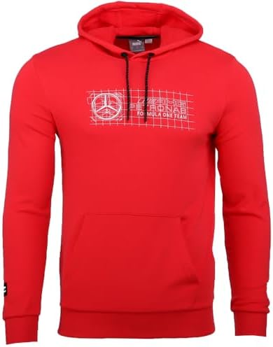 PUMA Mens Mapf1 Logo Hoodie Casual Outerwear Casual - Red - Size S Puma