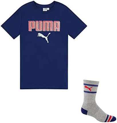 PUMA Boys' Graphic T-Shirt & Crew Sock Set PUMA