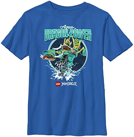 Fifth Sun Kids' Lego Ninjago Aqua Dragon Power Boys Short Sleeve Tee Shirt FIFTH SUN