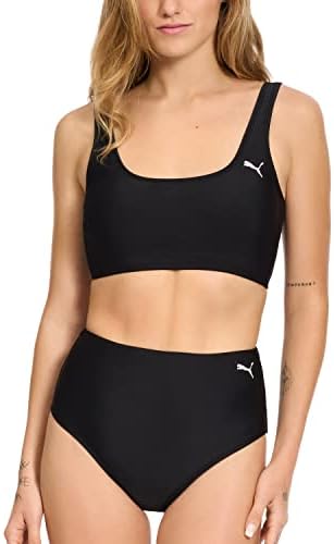 PUMA Women's Crop Bikini Top & Bottom Swimsuit Set PUMA