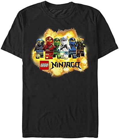 Fifth Sun Lego Ninjago Ninja Explosion Young Men's Short Sleeve Tee Shirt FIFTH SUN