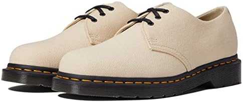 Dr. Martens Unisex 1461 Loafer Flat, Warmsand Natural Canvas, 8 US Women Dr. Martens