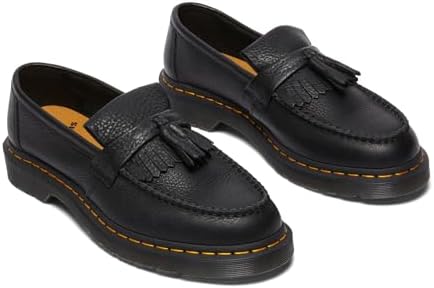 Dr. Martens Unisex-Adult Adrian Yellow Stitch Leather Loafers Dr. Martens